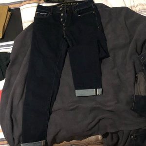 American Eagle Flex Selvedge Raw Denim Jean